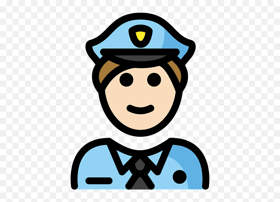 Police Officer Emoji Clipart - Customs Officer Emoji,Police Officer Emoji