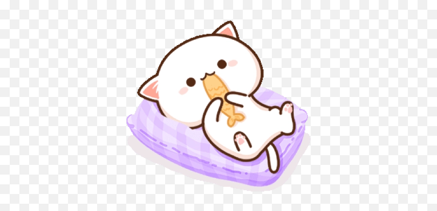 Mochi Mochi Peach Cat Stickers For - Mochi Mochi Peach Cat Gif Emoji,Mochi Emoji