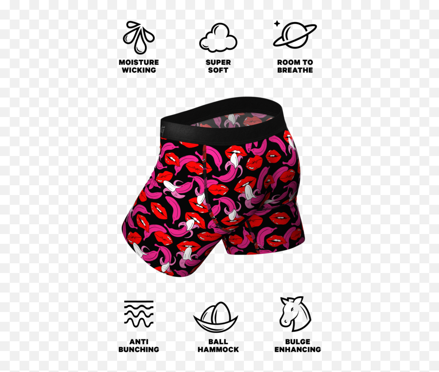 The Peelinu0027 Good Lips And Bananas Ball Hammock Pouch Underwear - American Eagle Boxers Guide Emoji,Banana Peel Emoji