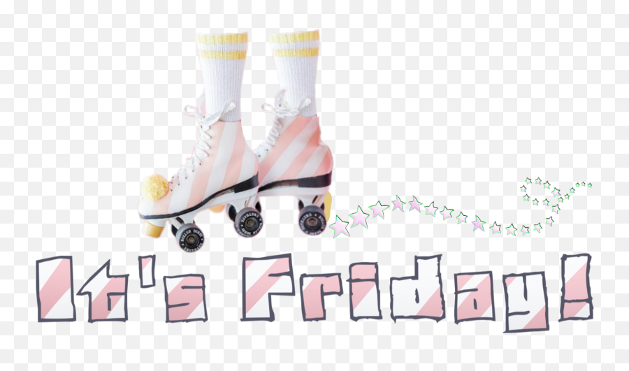 Stripes Pastel Sticker By - Girly Emoji,Rollerskating Emoji Party Invitations