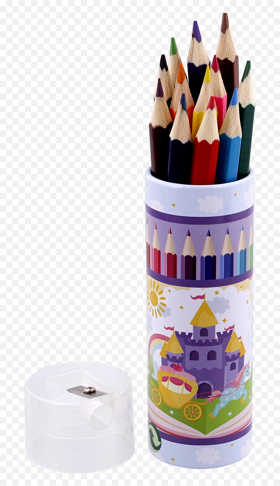 Crayons De Couleur Lot De 12 Pièces Emoji,Crayon Emoji