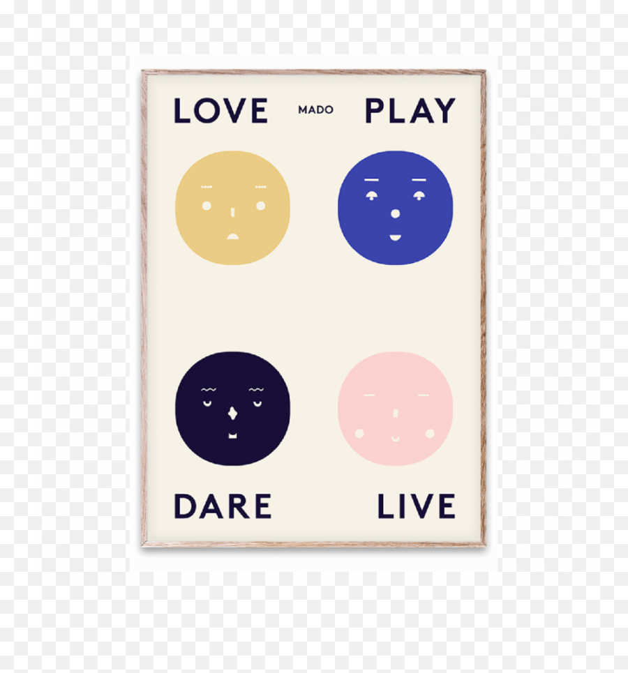 Poster Four Feelings - Dot Emoji,Emotion Posters Copyright Free Printable