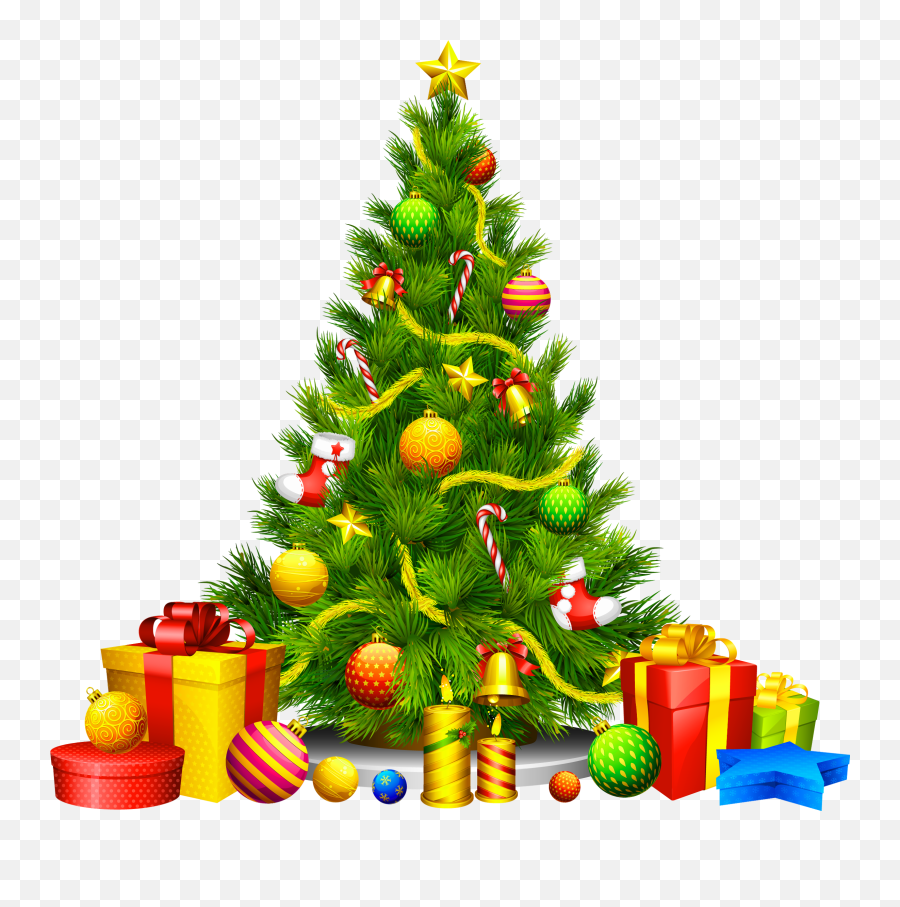 Free Christmas Tree Download Free Clip Art Free Clip Art - Transparent Christmas Tree With Presents Emoji,Christmas Tree Emoji