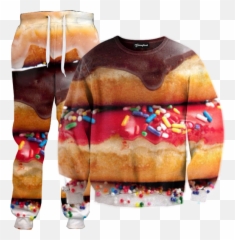 Donuts Tracksuit - Sandwich Emoji,Emoji Tracksuits