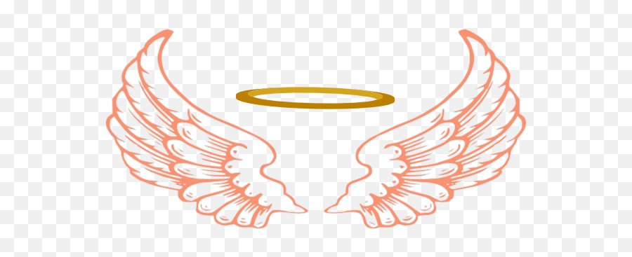 Cartoon Angel Halo - Wings Png Hd Emoji,Girl.angel Emoji Drawing