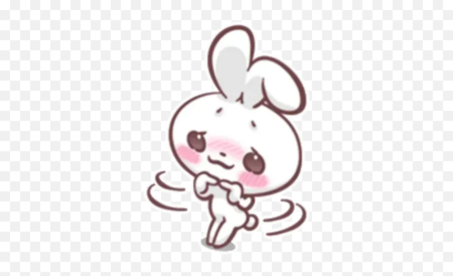Rabbit Kiun Whatsapp Stickers - Stickers Cloud Dot Emoji,Rabbit Emojis Tumblr