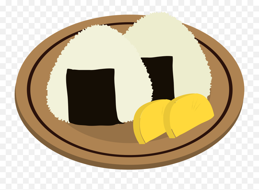 Rice Ball Food Clipart - Dish Emoji,Eating Rice Emoji