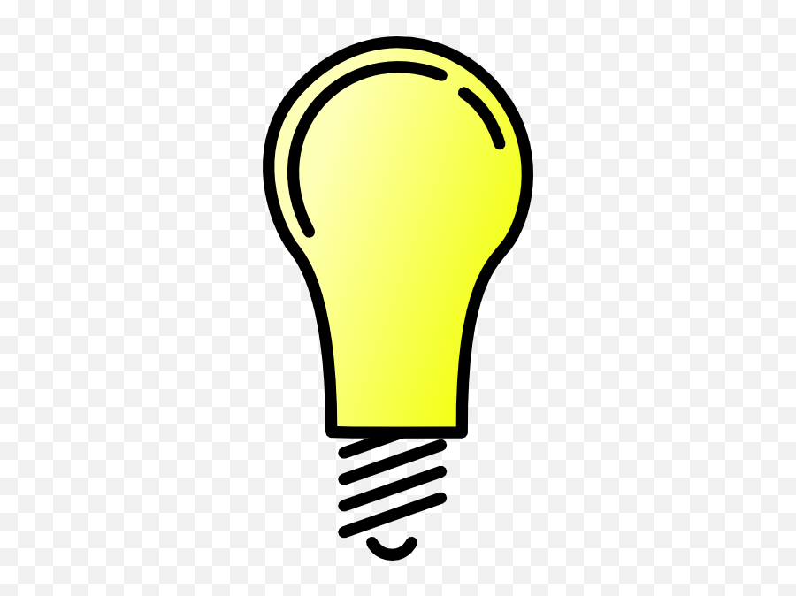 Vector Cartoon Light Bulb - Clip Art Library Transparent Background Light Bulb Transparent Emoji,Keyboard Lightbulb Emoticons