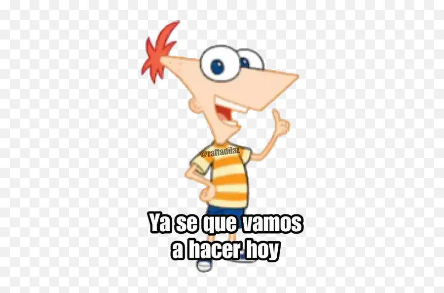 Phineas Ferb Sticker Pack - Stickers Phineas Y Ferb Emoji,Plantilla De Emojis De Whatsapp