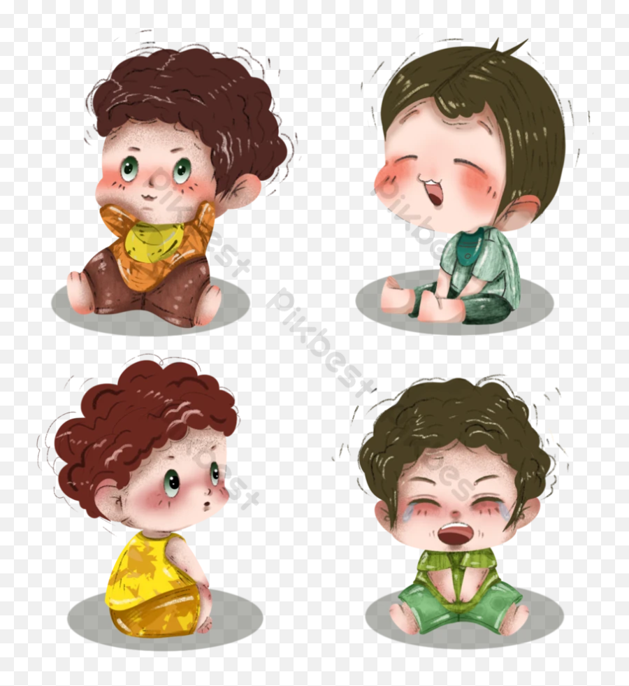 Good Babies With Different Expressions Png Images Psd Free Emoji,Baby's Emotion Clip Art