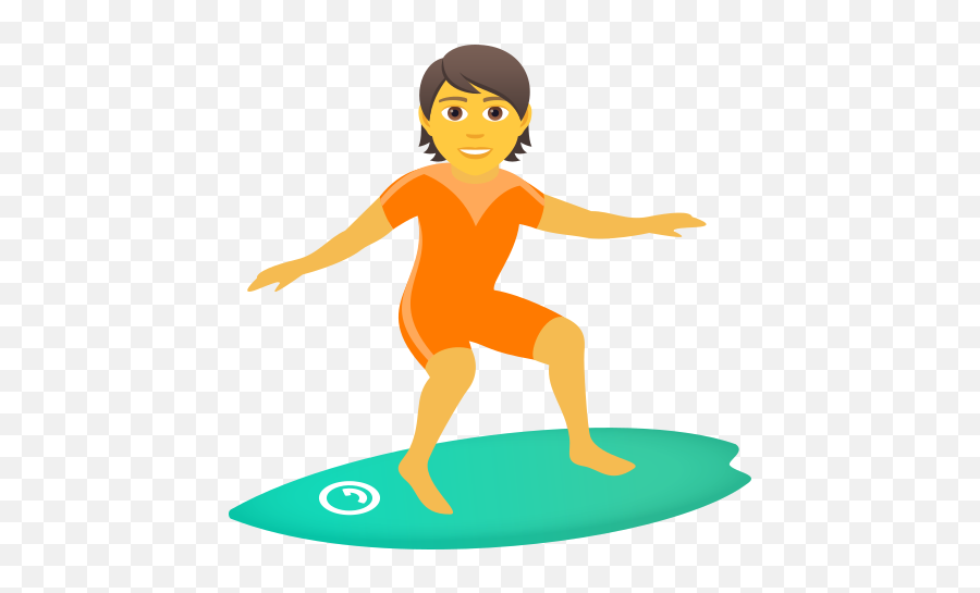 Emoji Person Surfing To Copy Paste - Surfing,Cartwheel Emoji