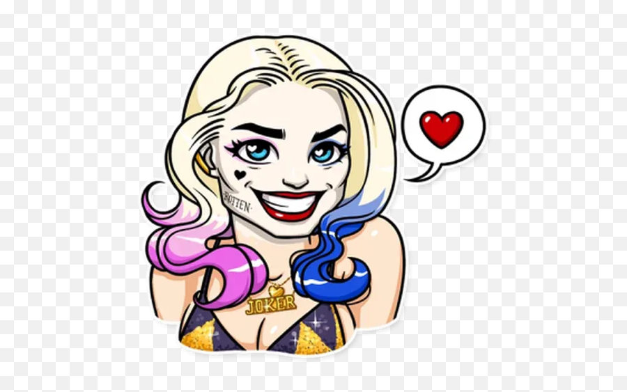 Harley Quinn - Stickers Cloud Emoji,Joker Harley Emojis