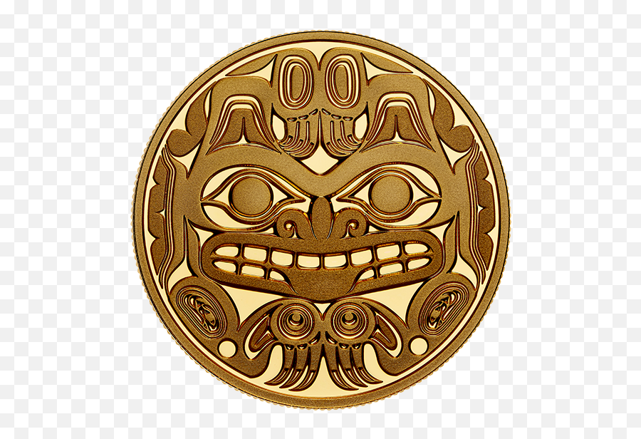 1 Oz Pure Gold Coin - Bill Reid Xhuwaji Haida Grizzly Emoji,100 Dollar Bill Emojis