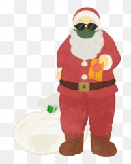 Santa Claus Handing Out Presents - Cute2u A Free Cute Emoji,Ninja Mask Emoji