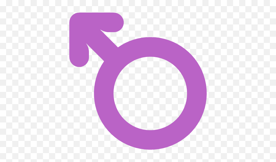 Man Men Symbol Arrow Circle Icon - Bold Purple Emoji,Circle Arows Emoji