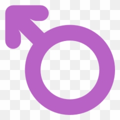 Man Men Symbol Arrow Circle Icon - Bold Purple Emoji,Circle Arows Emoji