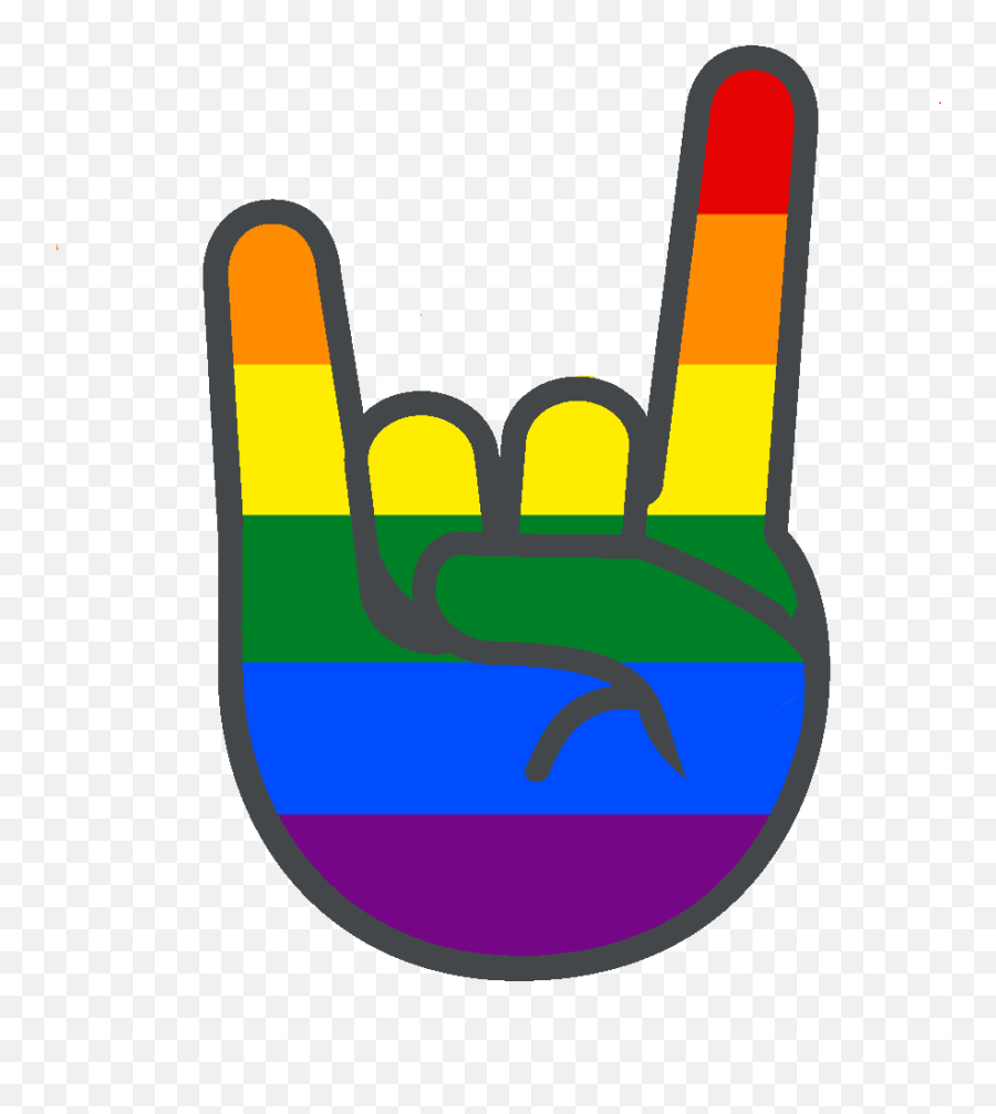 Lgbtq Emoji Badge - Choose Your Own Pride Flag,Horns Emoji Sign