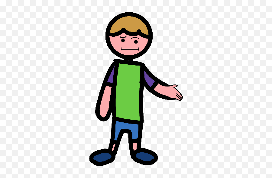 Clarence Stickers Emoji,Boy Standing Emoji