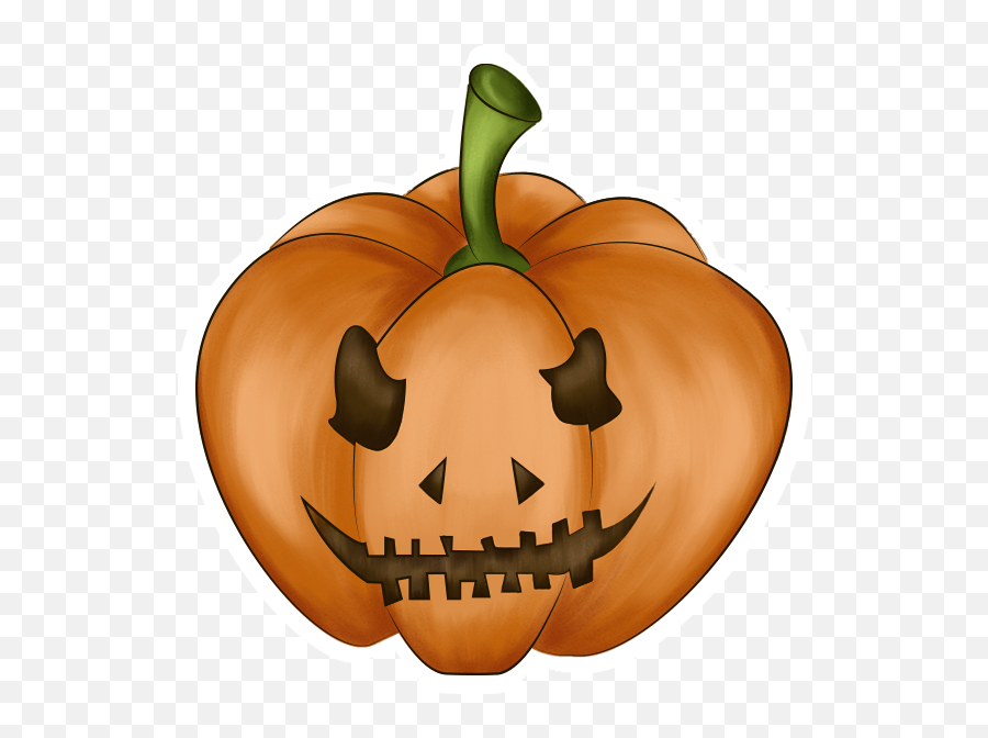 Halloween Pumpkin Original By Andrey Yakushev - Pumpkin Png Transparent Emoji,Pumpkin Emotions