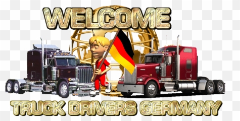 Truckdrivers Germany Moving Van Logo Freight Truck - Cloudygif Commercial Vehicle Emoji,Moving Truck Emoji