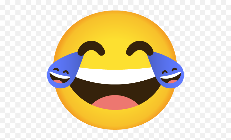Crying Laugh Emoji - Google Laughing Emoji Png,Laughing Emoji Meme