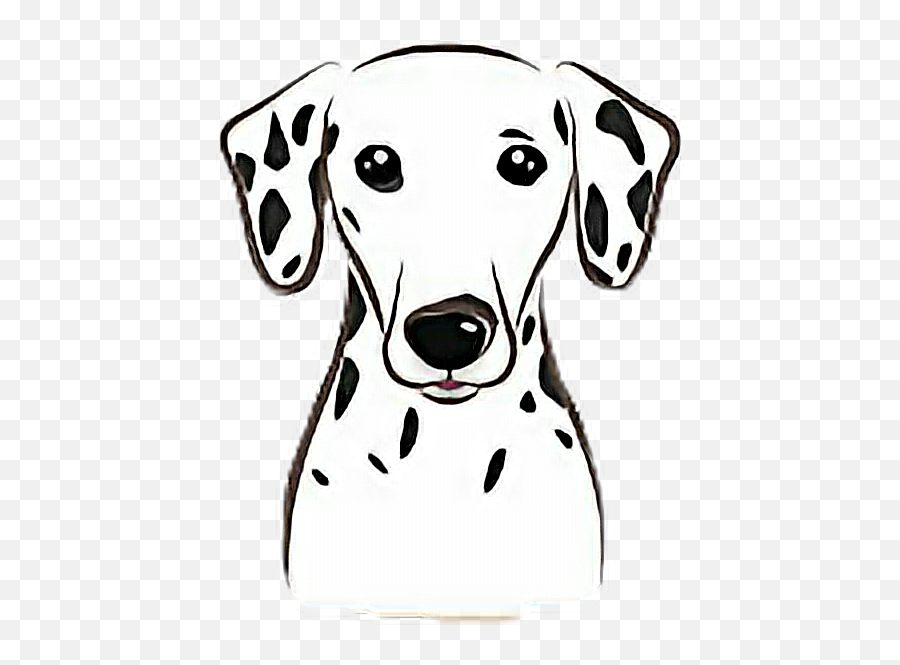 Dalmatian Dog Sticker - Dot Emoji,Dalmatian Emoji