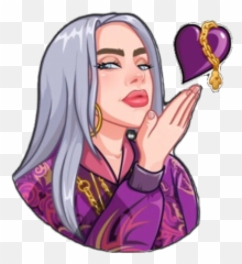 Billie Eilish - Telegram Stickers Billie Eilish Emoji,Kylie Jenner Emoji Wallpaper