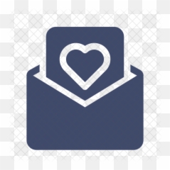 Love Letter Icon Of Glyph Style - Horizontal Emoji,Letter Money Ring Bride Emoji