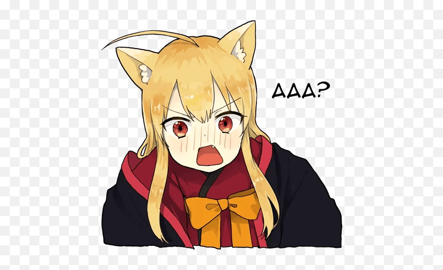 Anime Tyan Emotion Sticker By Lil Meow Meow Emoji,Anime Emotion Meme