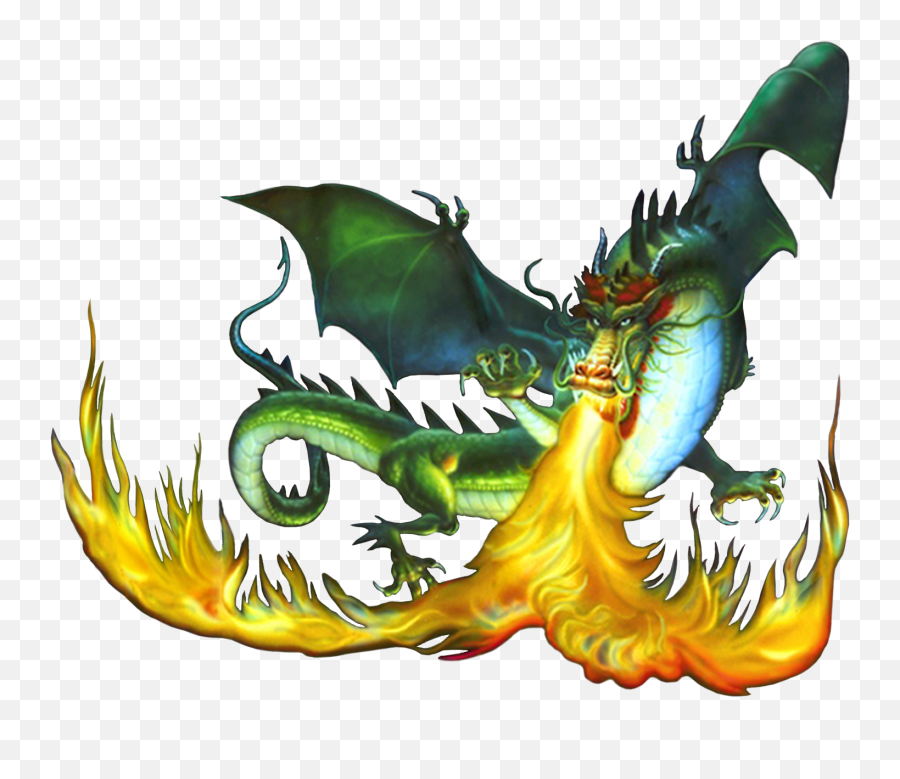 Clipart Volleyball Green Clipart - Dragon Breathing Fire Clipart Emoji,Fire Breathing Dragon Emoji