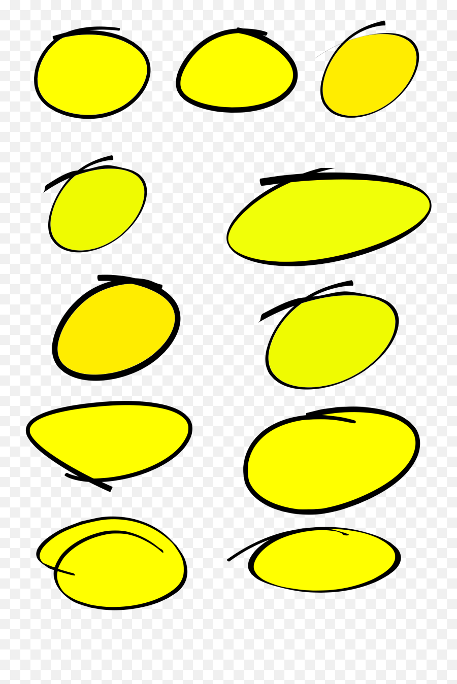 Circle Handwriting Oval Line - Handwriting Circle Clipart Clip Art Emoji,Handwriting Emoji