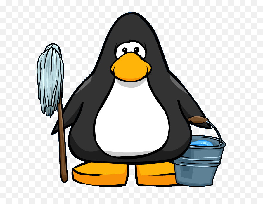 Mop And Bucket - Blue Cp Emoji,Penguin Emoji Discord
