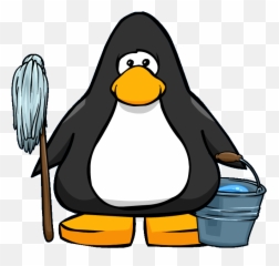 Mop And Bucket - Blue Cp Emoji,Penguin Emoji Discord