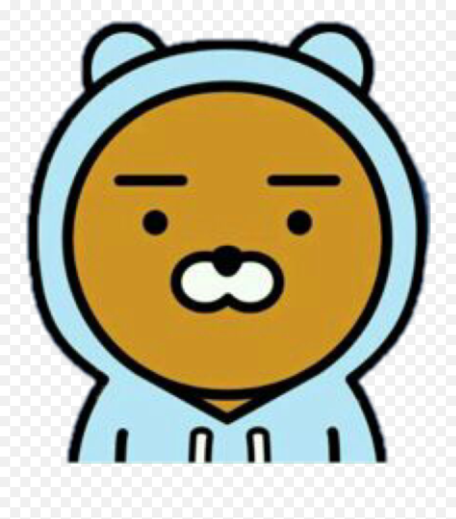 Kakaofriends Ryan Sticker By Everly Smith - Kakaotalk Ryan Hoodie Emoji,Kakao Friends Emoticon