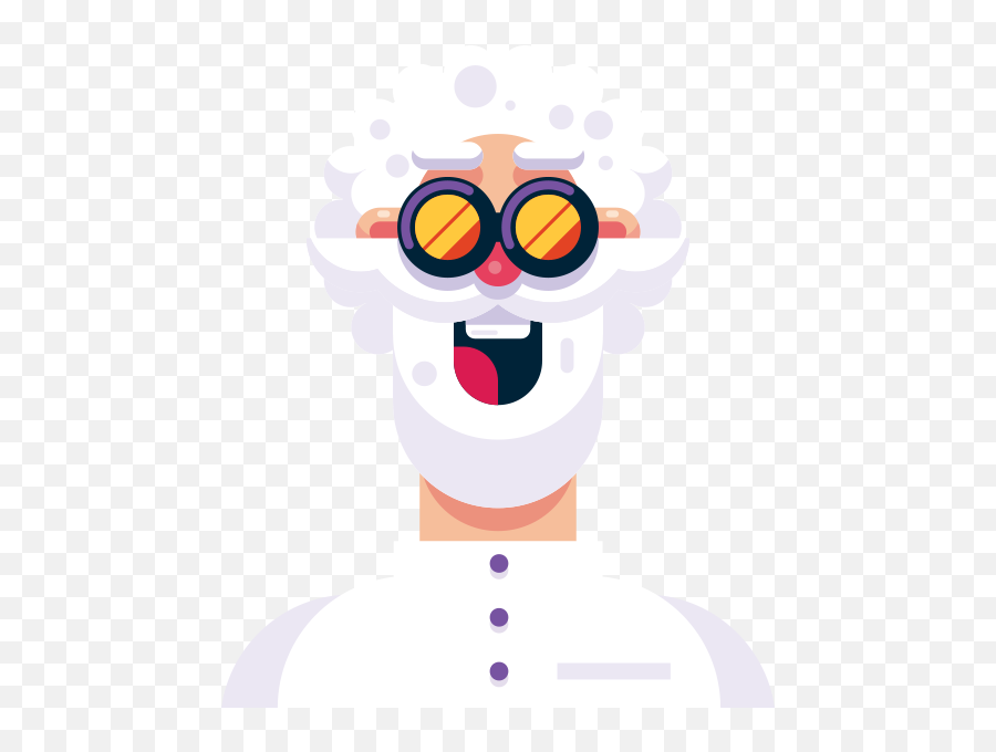 The Magic Pack - Scientist Character Flat Design Emoji,Best Emoticon Flat Style Download