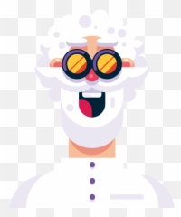 The Magic Pack - Scientist Character Flat Design Emoji,Best Emoticon Flat Style Download