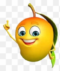 Popular And Trending Emojitriste Stickers On Picsart - Cartoon Character Of Mango,Emoticon For Fireworks