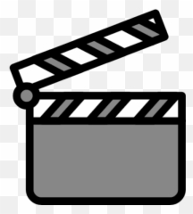 Clapper Emoji - Clapper Board Emoji,Black Movie Emojis