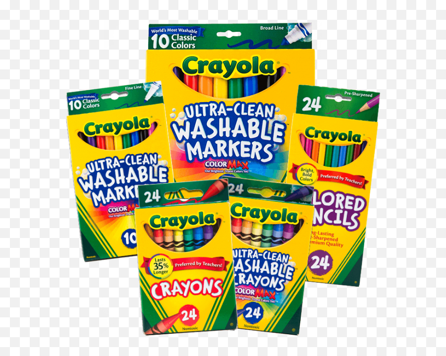 Crayola Markers Png - Crayola Ultra Clean Washable Markers Emoji,Marker Maker Crayola Emojis