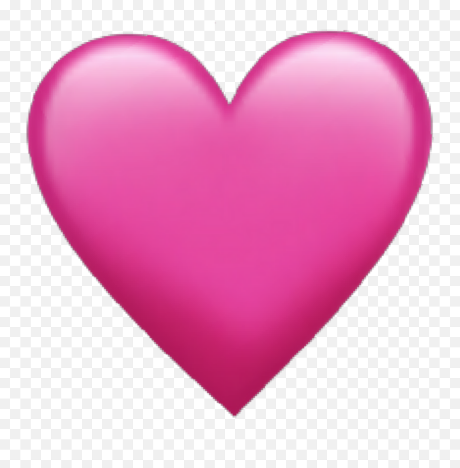 Apple Emoji Emojis Ios Pink Heart Sticker By Clara - Pink Heart Emoji Transparent,Apple Emoji Png