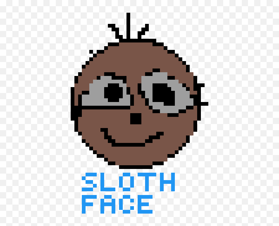 Pixilart - Dot Emoji,Sloth Face Emoticon