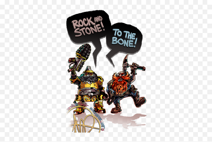 Deep Rock Galactic - Rock And Stone Drg Emoji,Rock & Roll Hand Emoji