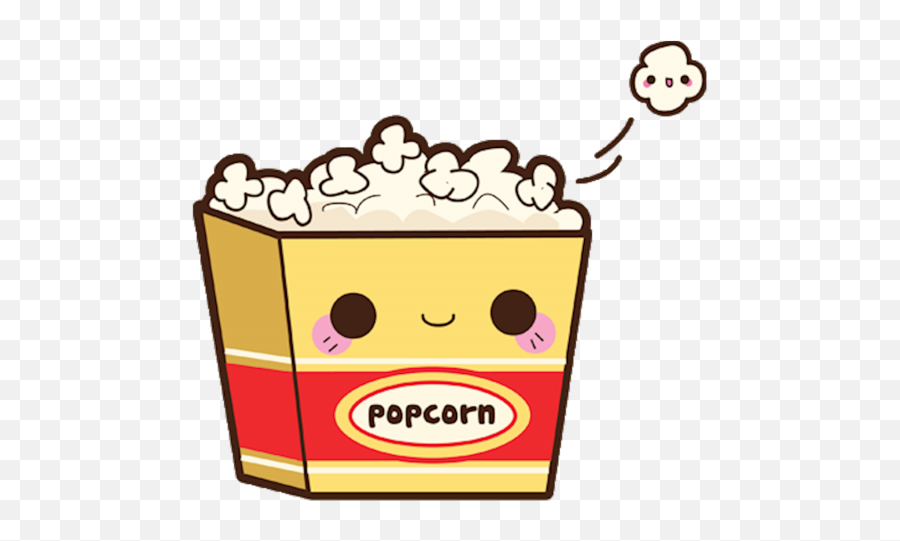 Chinese Food Clipart Kawaii - Clip Art Cute Popcorn Emoji,Chinese Food Emoji