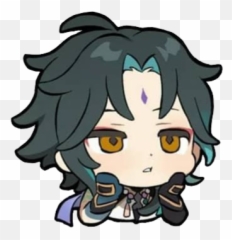 Jeddie U0026 Jeddihihihi Twitter - Xiao Sticker Genshin Emoji,Loona Orbit Emoticon
