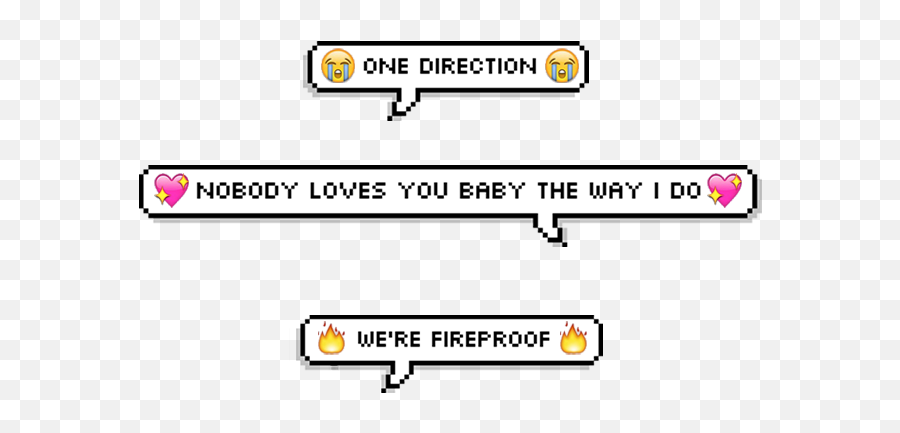 And Nobody Saves Me Baby The Way You Do - Dot Emoji,One Direction Emoji