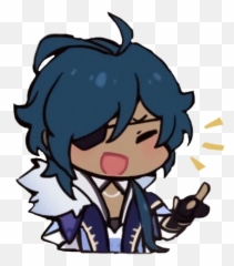 The Most Edited - Kaeya Chibi Emoji,Fade Haircut Emoticon Animated