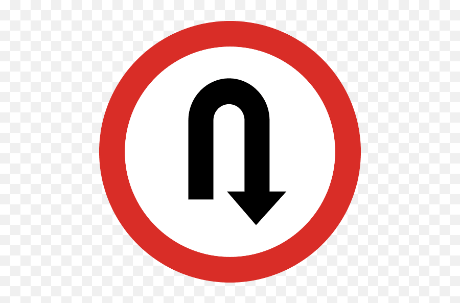 U Turn Sign Icon Png And Svg Vector Free Download - U Turn Sign Png Free Emoji,Emojis Individuales