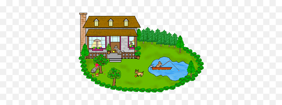 My Dream House Clipart - Clipart House Garden Cartoon Emoji,House Emoji With Garden