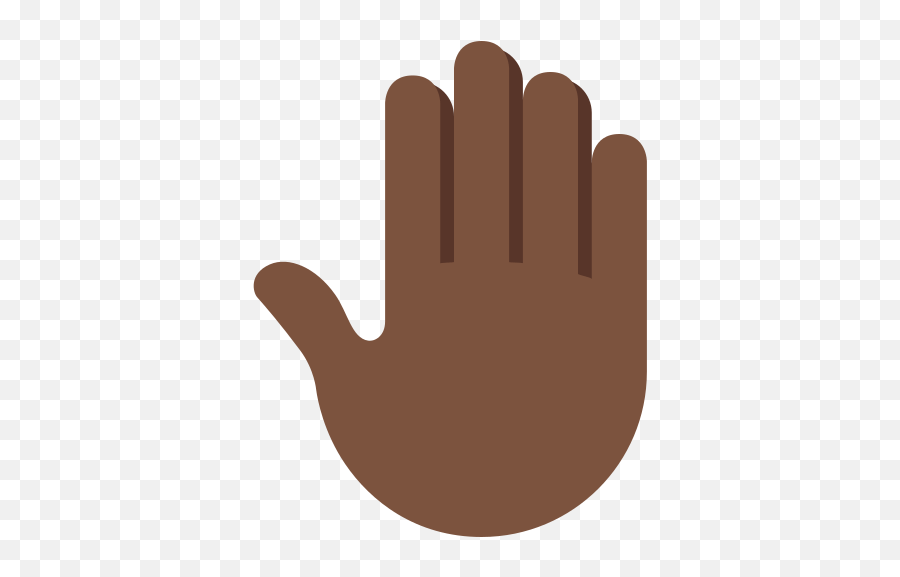 Hand Emoji With Dark Skin Tone Meaning - Skin Tone 5 Raised Hand Emoji,Raised Fist Emoji