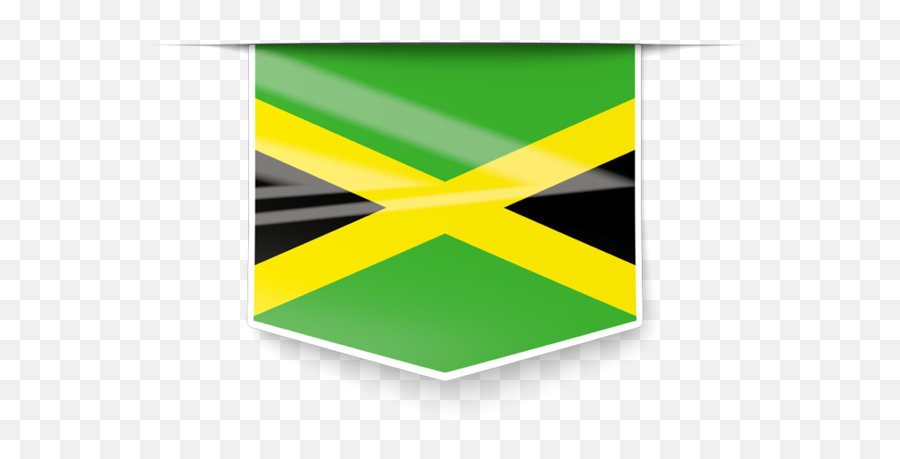 Square Label Illustration Of Flag Of Jamaica Emoji,Jamaican Emoticons